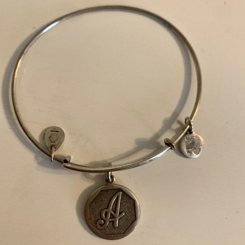 Alex and Ani Bracelet ~ Silver A Initial
